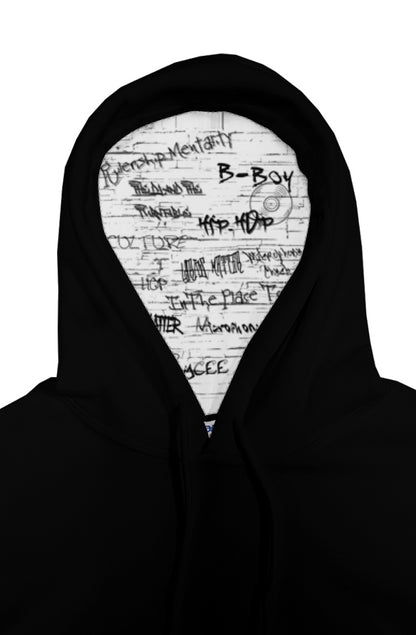 official rulership mentality hoodie - black (white